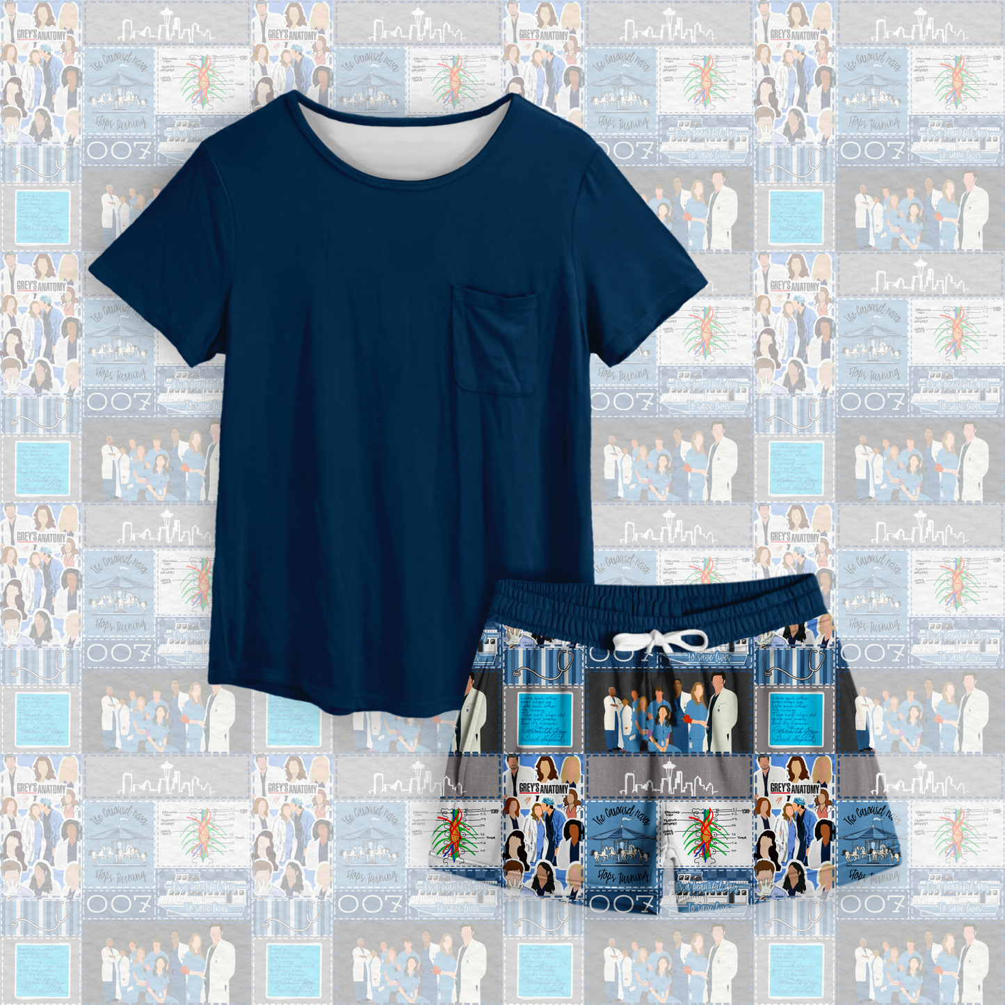 TV Mom Short Set