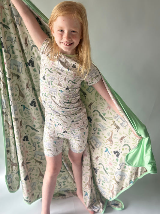 Wild Wonders 50x50 Bamboo Blanket