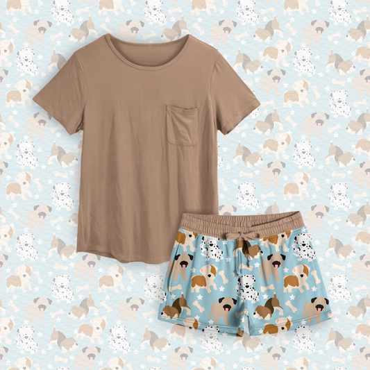 Doggy Days Mom Short Set