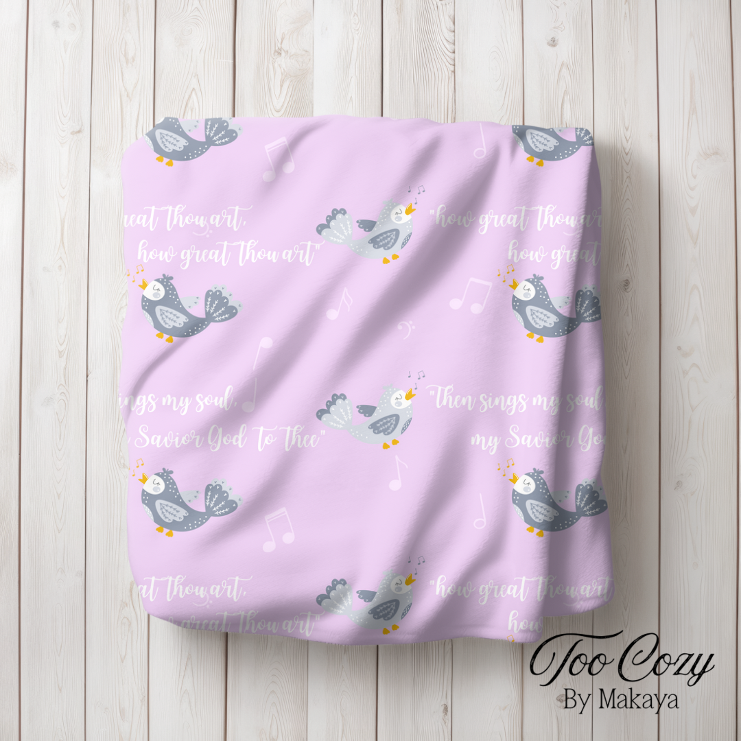 Doves Plush Blanket