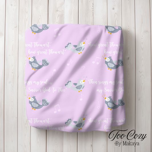 Doves Plush Blanket