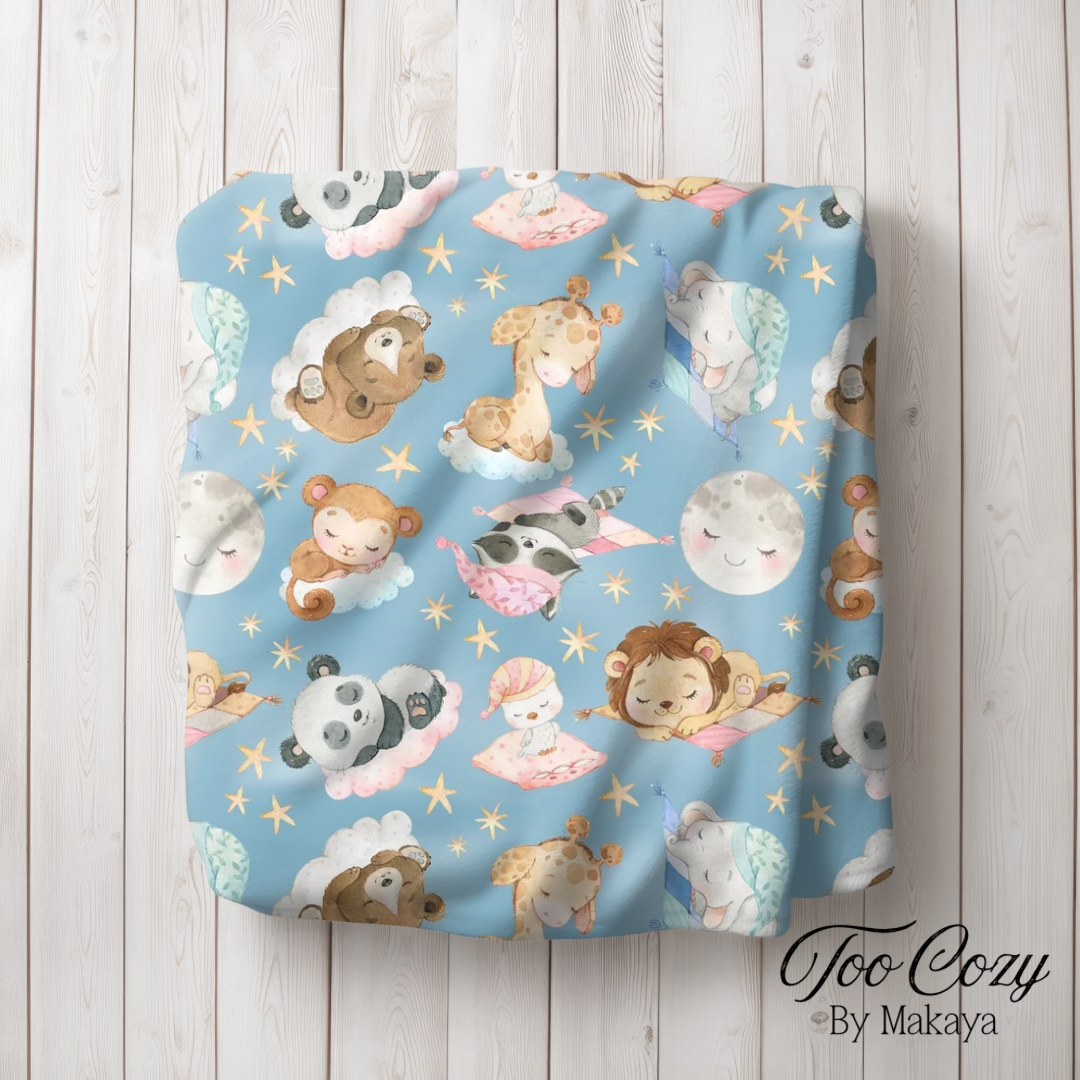 Sleeping Animals Plush Blanket